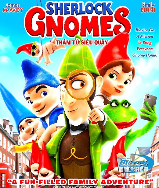 B3543. Sherlock Gnomes 2018 - Thám Tử Siêu Quậy 2D25G (DTS-HD MA 7.1) 